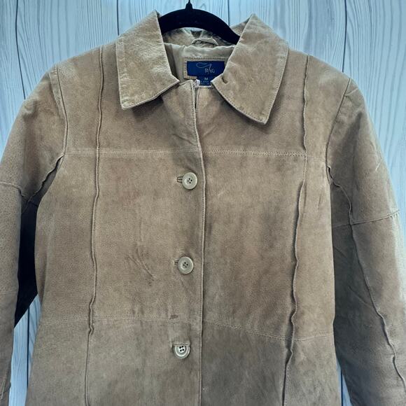 Vintage Genuine Suede Jacket Rag Women’s Med Boho Western Retro Y2K - Picture 5 of 9